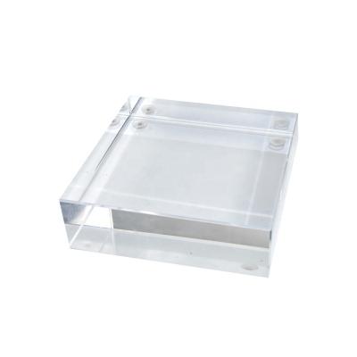 China Wholesale Environmentally Friendly Luxury Clear Acrylic Blocks Riser Jewelry Display Stand High Polishing Edge Customized for sale