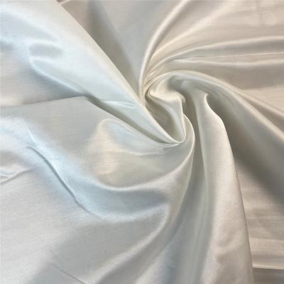 China Sustainable Natural White Mulberry Silk Cotton Silk Raw Silk Fabric 19mm Satin Silk Fabric for sale