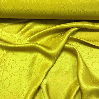 China Breathable Jacquard Viscous Silk Fabric Jacquard Silk Sangbo Satin for sale