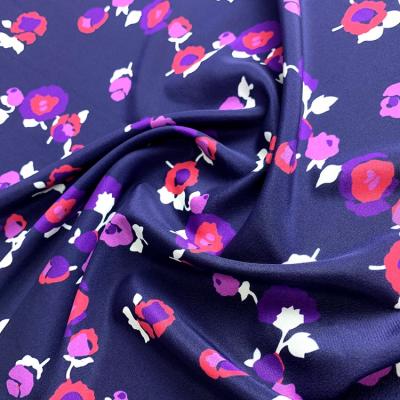 China Wholesale Sustainable Silk Crepe Fabric 16mm Silk Crepe Printed Silk Fabric for sale