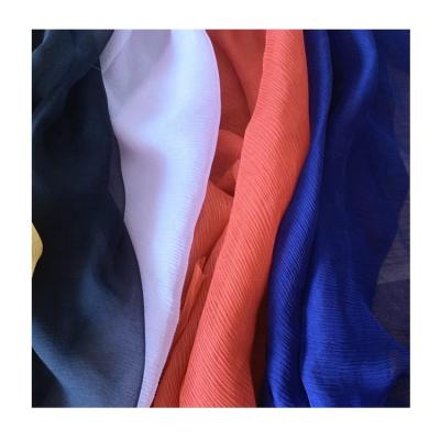 China Sustainable Silk Fabric 5.5mm Ply 100% Pure Silk Georgette Dyed Silk Fabric For Garment for sale