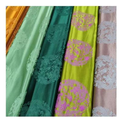 China China brocade fabric 100% pure silk brocade fabric 100% pure silk brocade damask jacquard silk fabric viable for sale