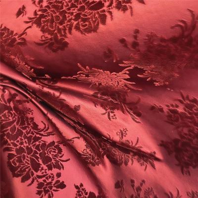 China Viable silk brocade with velvet jacquard fabric damask jacquard silk fabric for Bhutan garment fabric for sale