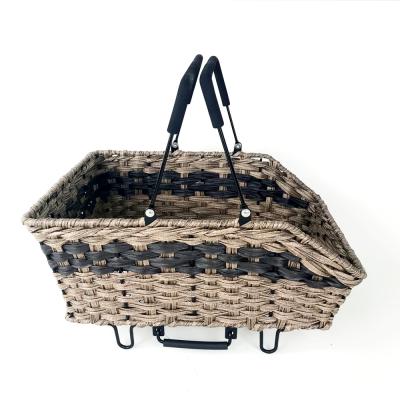 China Dismountable High Quality Dismountable Bicycle Basket Bamboo Ladies Bike With Baske for sale