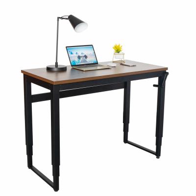 China Hot Seller Four Adjustable Legs Manual Height(Height)Adjustable Computer Desk With Crank for sale