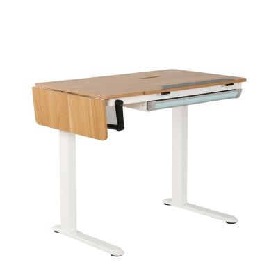 China Mobile Ergonomic Adjustable Height Study Height Crank Computer Desk Adjustable Drafting Drafting Desk for sale