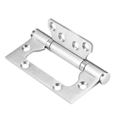 China Modern High Quality Home Hotel Glass Wooden Door Hardware Furniture Flat Door Hinges for sale