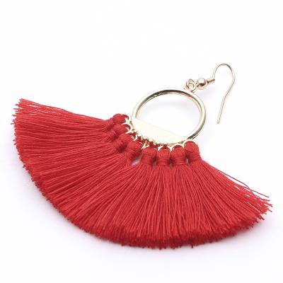 China Handmade Bohemia Fashion Bohemian Style Sector Tassel Earrings for sale