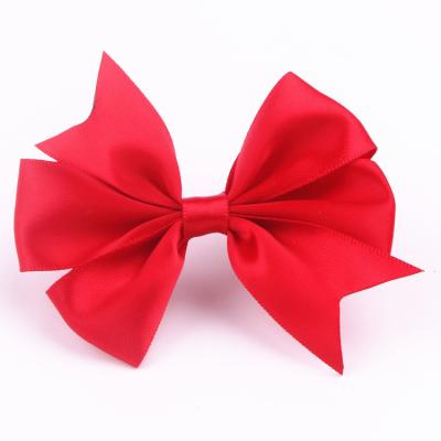 China Manual Wrapping Gift Wrapping Polyester Ribbon Bow With Handmade Twist Tie Ribbon Bow for sale