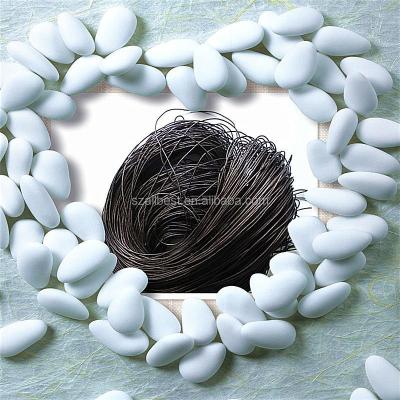 China Viable Black Color Cotton Wax Rope 1.0mm for sale