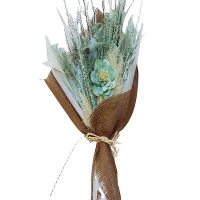 China Natural Touch Slulaoo Billy Ball Dried Flower Pampas Grass Bouquet Combination Wholesale for sale