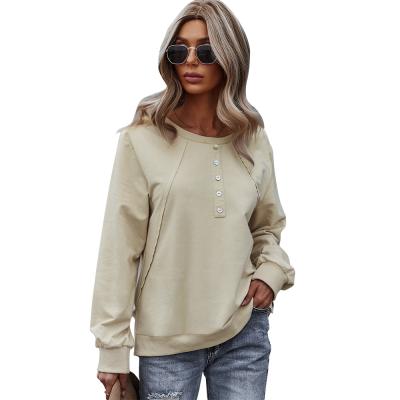 China PRETTY STEPS 2021 women's casual loose sweater PSD2122050 winter warm QUICK DRY long sleeve knit tops ladies shirts for sale