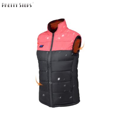 China PRETTY STEPS New Function Winter Waterproof Men Women USB Rechargeable Battery Hunting Fishing Outdoor Skiing Passionate Vest for sale