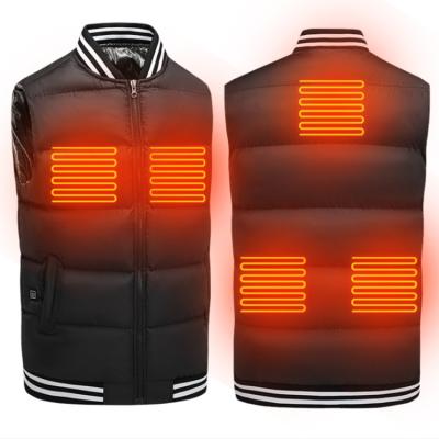 China PRETTY STEPS Unisex Winter Waterproof Heating Vest Outdoor Sports Enthusiast Vest Waterproof Electric Heating Vest with 5 Heating Zones for sale