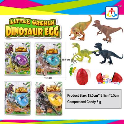 China Suprise egg press candy with dinosour toys for kids for sale