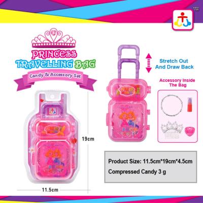 China Princess travelling bag with candies in plastic bag for sale