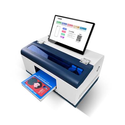 China Other supply wholesale price wifi A5 small uv led flatbed printer with white ink circulation system for sale