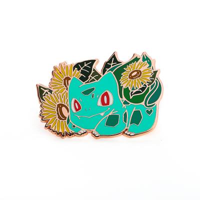 China Europe Cat Hat Pin Animal Design / Back Nickel Hard Enamel Pin for sale