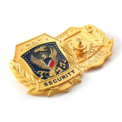 China High Quality Custom Metal Security 3D Enamel Military Badge Pin for sale