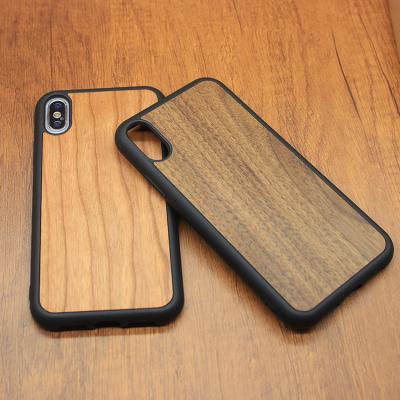 China Hot Selling Cherry Wood Mobile Phone Case Unique Wooden Cell Phone Case Phone Case for sale