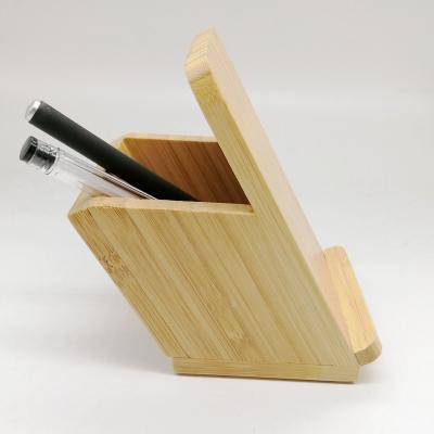 China Wooden Mobile Phone QI Wireless Charger With Wooden Pencil Case Real 2020 Hot Sale for sale