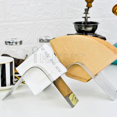 China Viable v60 Stainless Steel Coffee Filter Paper Rack Coffee Filter Holder Shelf Coffee Filter Paper Holder Rack for sale