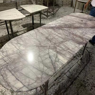 China Stone Factory Direct Produce Esstisch Aus Marmor Italian Modern  Round  Marble Dining Table for sale