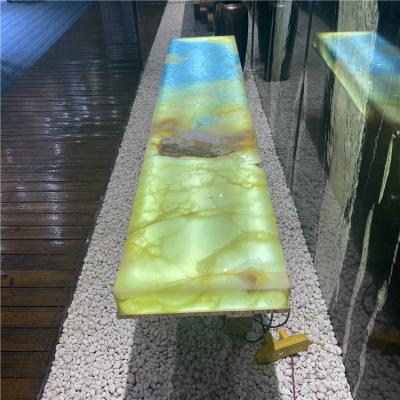 China Modern Luxurious Multicolor  Backlit Marble For Benchtop and Bar Top and Countertop for sale