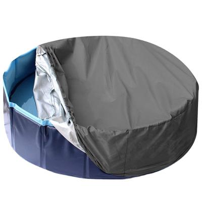 China 420D 135g/m² ² 420D Oxford Cloth Pet Swimming Pool Cover 47IN Pet Over Pool Ground Protector With PVC Coating for sale