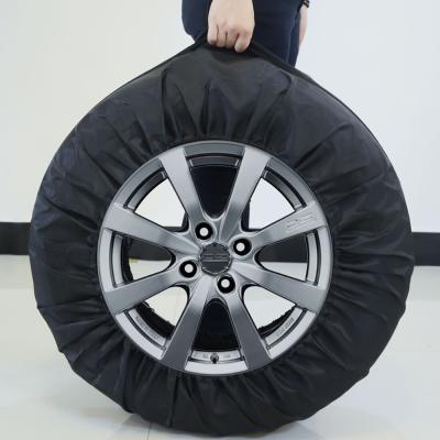 China OEM Tire Protection Polyester Tire Tote For Car Auto Tire Waterproof Bag Oxford And Wheel Cover And Storage Available Tire Polyester Car Bag for sale