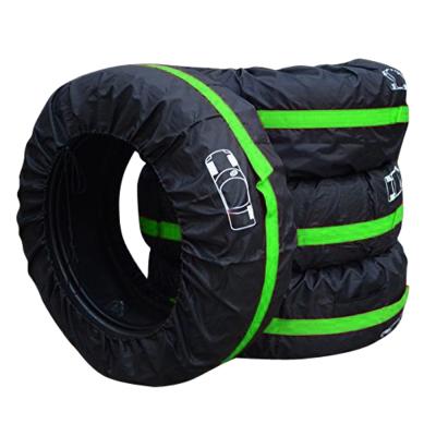 China Dust Proof Tire Protection Covers Car Tire Hubcap Dustproof Weather Resistant Storage Bags Spare Tire Tire Cover for sale