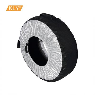 China Dustproof PE 100g/m2 Car Tire Cover Tire Bag High Quality Waterproof Tire Covers for sale