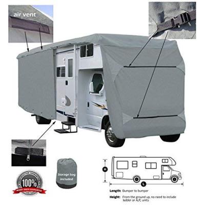 China Luxury Breathable Waterproof Sun Protection OEM Size Nonwoven Caravan RV Cover Caravan Hitch Cover Customized for sale