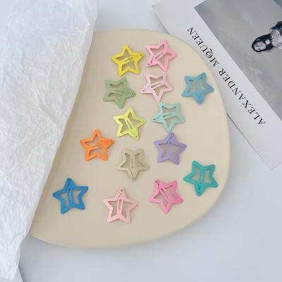 China Fast Delivery Wholesale A vVariety of Styles Rectangle Love Heart Star Star Hairpins 14PCS Small Kids Hairpin Set Colorful Children's Bow Hairpin for sale