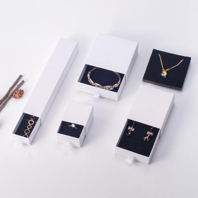 China Custom High Quality Multicolor Logo Earrings Necklace Bracelet Display Gift Drawer Jewelry Packaging Box Jewelry Gift Wrapping Paper Box for sale