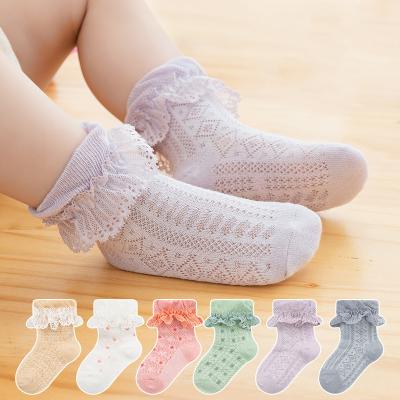 China Hot Selling Sporty Comfy Baby Socks Gift Newborn Baby Slipper Socks Lace Up Ruffle Socks For Girls for sale