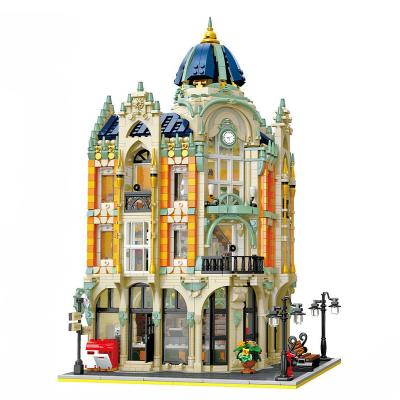 China DIY PLAY Post Office 89111 16010 MOC-17366 Corner Create Expert Street View Building Blocks For Kids Christmas Gifts for sale