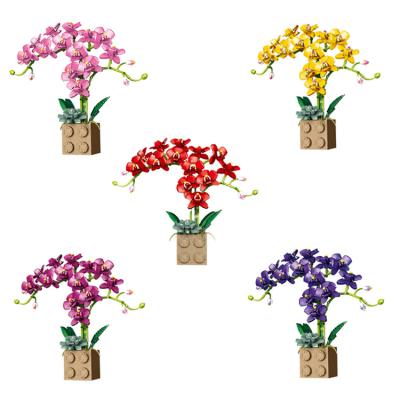 China DIY TOY Flower Bouquet 5010 Create 1369+pcs/set Flowers The World Building Block Of Bricks For Kids Christmas Gifts for sale