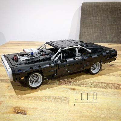 China Building Toy 09091 Tech Car Series Supercar DOM S 1160+pcs/set Dodge Charger 42111 Model Building Blocks Bricks Toy for sale