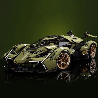 China 2527PCS V12 APP RC Technology Sports Lamborghinis Sian Remote Control Toy MOC 88001 42115 Building Blocks Bricks Toys for sale