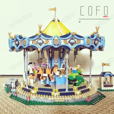 China DIY TOY 2705+pcs/set compatible create expert 15036 10257 amusement park carousel building block kids toys for kids gift for sale