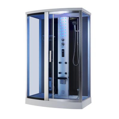 China K7046A White Acrylic Steam One Person Steam Shower Room Wet Steam Bath With Lighting for sale