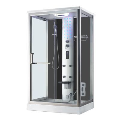 China K7057A White Acrylic Steam One Person Steam Shower Room Wet Steam Bath With Back Massage for sale