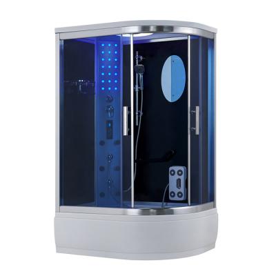 China K7067A One Person Steam Shower Room White Acrylic With Blue Tempered Glass for sale