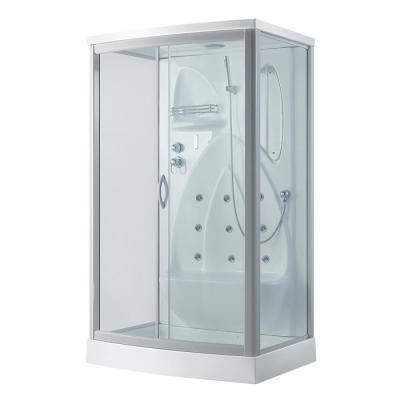 China Cheap K7414 Steam Shower Steam Bath Cabin White Aluminum Frame for sale