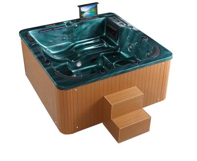 China MASSAGE K8986 Luxury Square Shape Spa Massage Bathtub For Family for sale