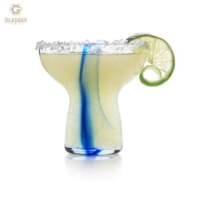 China Durable Clear Margarita Glasses Stemless Thick Solid 16 Ounce Stemless Design Cocktail Glasses for sale