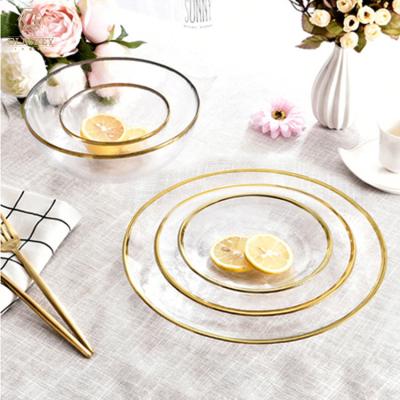 China High Quality Disposable Tempered Opal Glass Plates Cheap Wedding Decoration Charger Dishes for sale