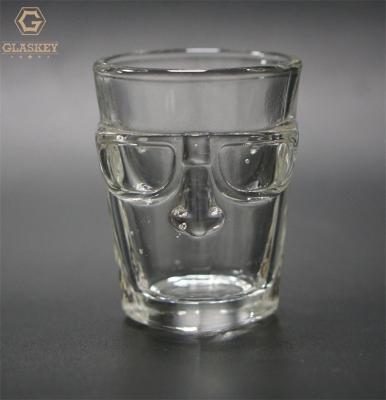 China American style shot glass creative custom clear glass small liquor glass for sale