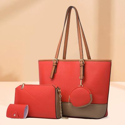 China 2022 fashion new arrivals large handbag set designer bags wholesale luxury lady's handbag set for sale